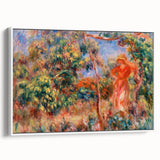 Renoir Prints - Woman in Red in Landscape Impressionist Wall Art