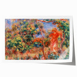 Renoir Prints - Woman in Red in Landscape Impressionist Wall Art