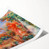 Renoir Prints - Woman in Red in Landscape Impressionist Wall Art