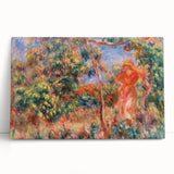 Renoir Prints - Woman in Red in Landscape Impressionist Wall Art