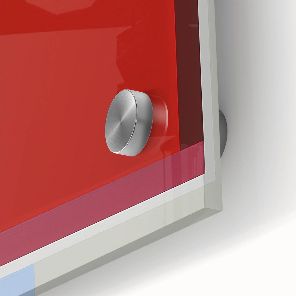 Modern Abstract Bedroom Wall Art – Bold Red & Brown Canvas