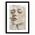 Abstract figurative wall art framed with a black mat, showcasing a modern design that adds a stylish touch to any interior decor. Perfect for contemporary art enthusiasts.