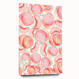 Large abstract wall art of colorful fruits on acrylic glass, suitable for bedroom or dining room decor.
