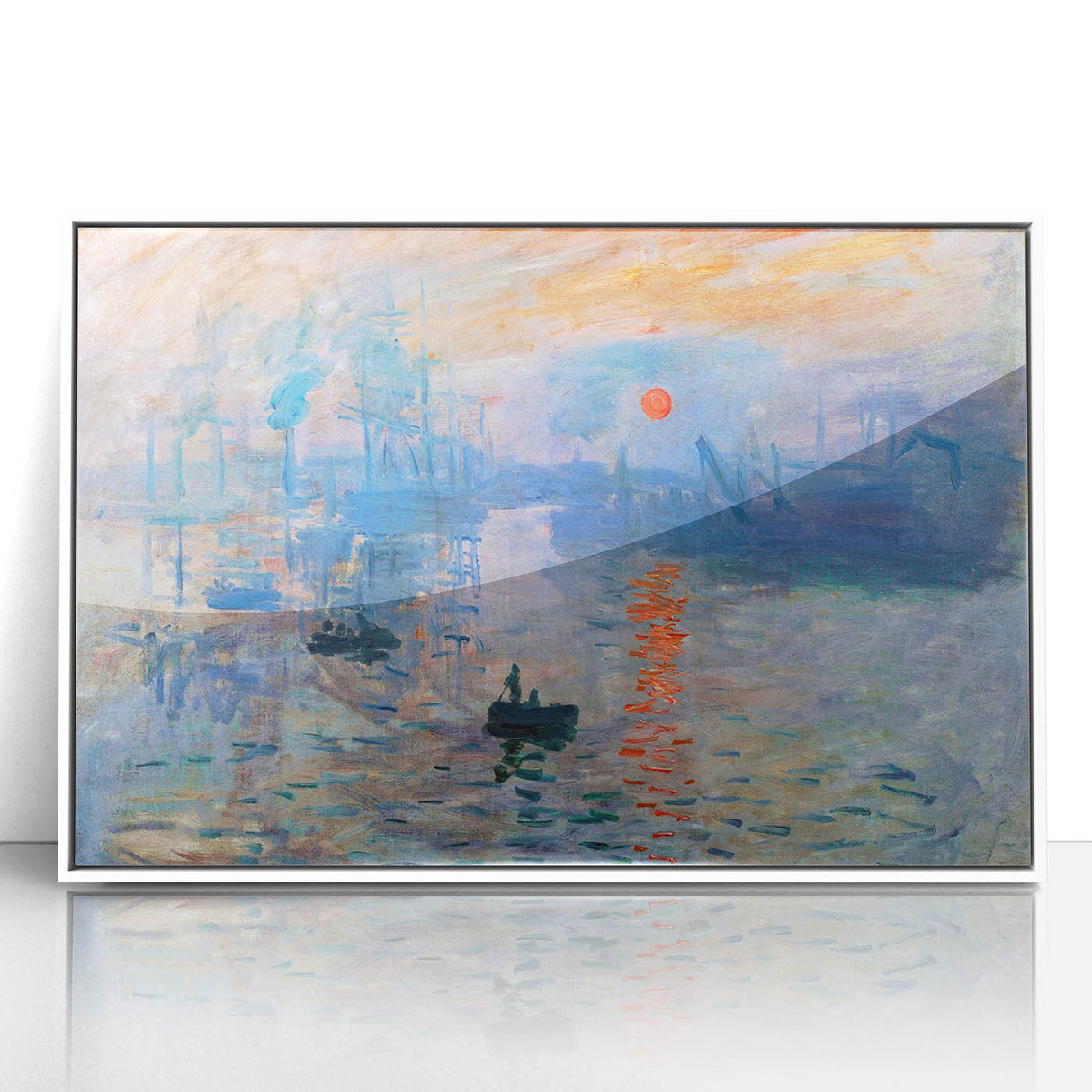 Iconic Impressionist Art - Monet's Impression, Sunrise, Framed Print