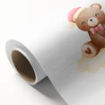 Girls Bedroom Art - Christmas Teddy Bear on Cloud Wall Decor
