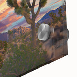 Close-up of a vibrant acrylic landscape artwork showcasing lush green fields and a blue sky, highlighting intricate details and textures for a stunning visual effect. Perfect for enhancing modern home decor with natural scenery.