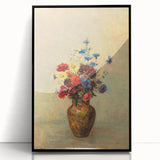 Modern Wall Art: Odilon Redon’s Vibrant Flowers in a Vase