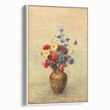 Modern Wall Art: Odilon Redon’s Vibrant Flowers in a Vase