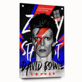 Iconic Pop Art Wall Art - Bowie Canvas with Red, Blue, and Black