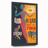 Retro Las Vegas Travel Poster – Vintage Prints & Mid-Century Art