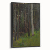 Realism Art Prints - Two in Forest by László Mednyánszky