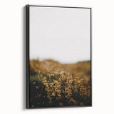 Black and white framed canvas depicting a vintage-style landscape with leafless trees, ideal for bedroom wall art.