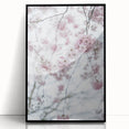 Large abstract wall art featuring mid-century modernist spring motifs in vibrant green and yellow on a framed acrylic panel.