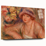 Elegant Impressionism Wall Art – Renoir’s Feminine Portrait