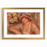 Elegant Impressionism Wall Art – Renoir’s Feminine Portrait