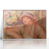 Elegant Impressionism Wall Art – Renoir’s Feminine Portrait