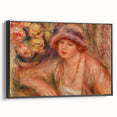 Elegant Impressionism Wall Art – Renoir’s Feminine Portrait