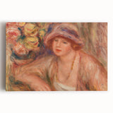 Elegant Impressionism Wall Art – Renoir’s Feminine Portrait