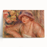 Elegant Impressionism Wall Art – Renoir’s Feminine Portrait
