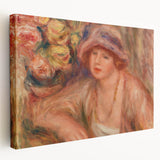 Elegant Impressionism Wall Art – Renoir’s Feminine Portrait