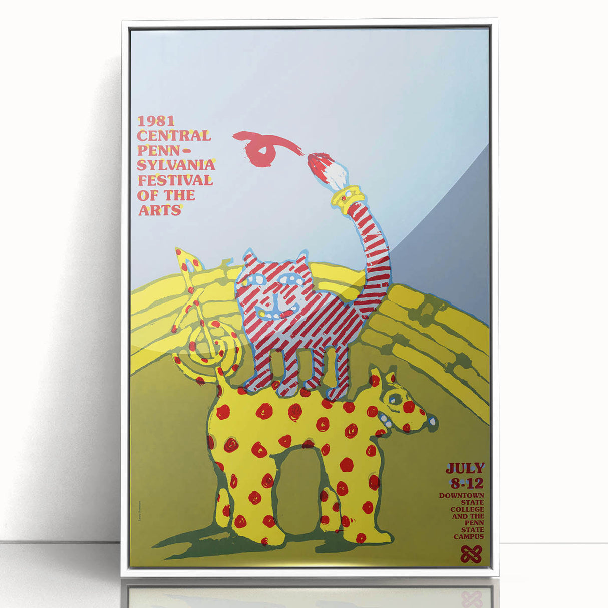 Modern Wall Art: Central Pennsylvania Festival Poster - Playful Design