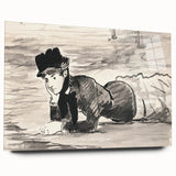 Classic Impressionist Monochrome – Manet’s Beach Portrait
