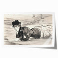Classic Impressionist Monochrome – Manet’s Beach Portrait