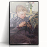 Impressionist Portrait - Pissarro’s ‘Woman Mending’ Wall Decor