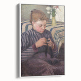 Impressionist Portrait - Pissarro’s ‘Woman Mending’ Wall Decor
