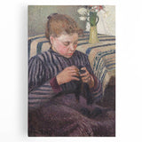 Impressionist Portrait - Pissarro’s ‘Woman Mending’ Wall Decor