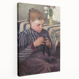 Impressionist Portrait - Pissarro’s ‘Woman Mending’ Wall Decor