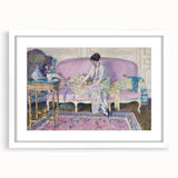 Refined Impressionist Interior – Frieseke’s Elegant Sofa Scene