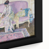 Refined Impressionist Interior – Frieseke’s Elegant Sofa Scene