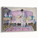 Refined Impressionist Interior – Frieseke’s Elegant Sofa Scene