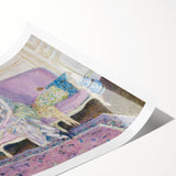 Refined Impressionist Interior – Frieseke’s Elegant Sofa Scene