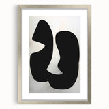 Modern Dining Room Wall Art - Black & White Abstract Canvas Décor