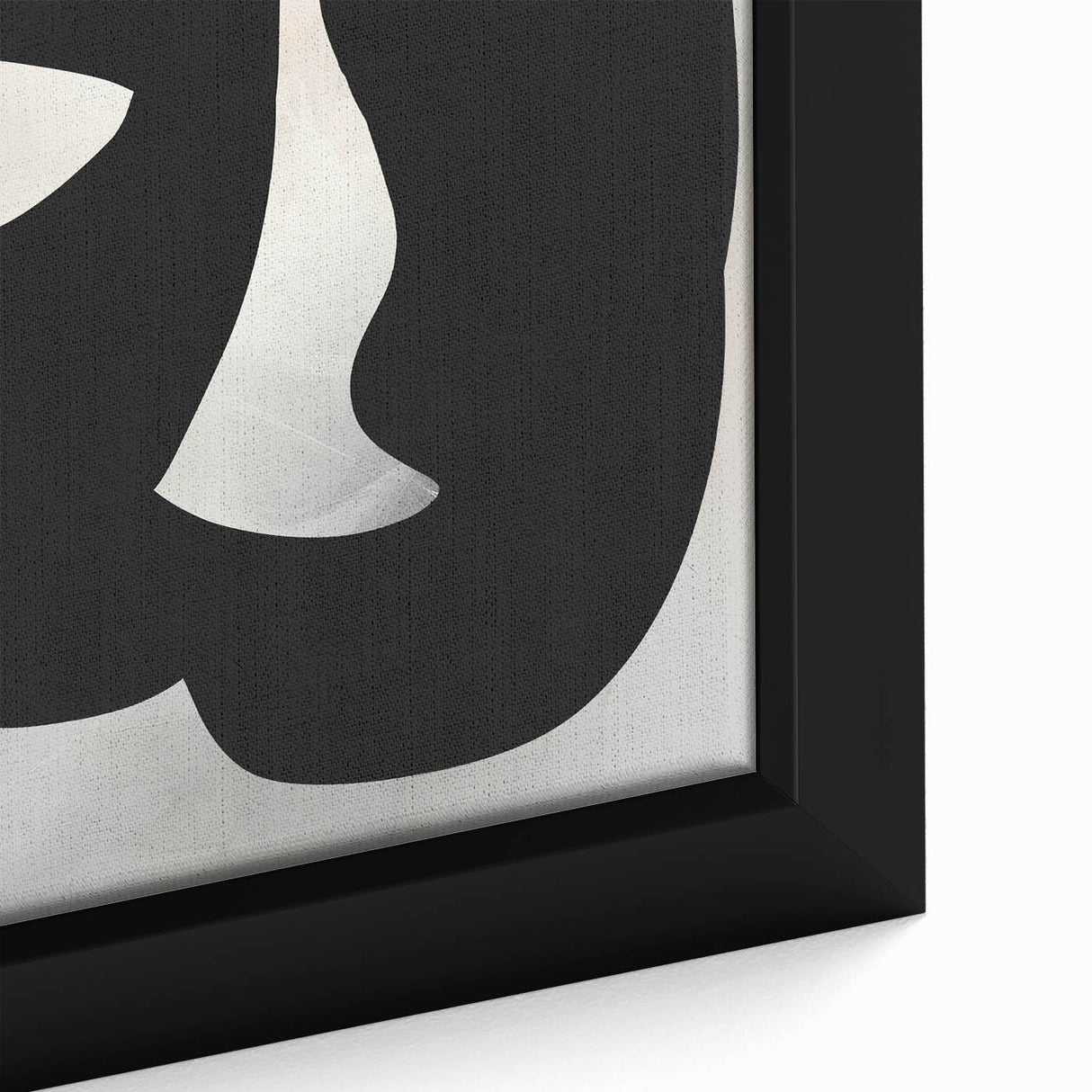 Modern Dining Room Wall Art - Black & White Abstract Canvas Décor