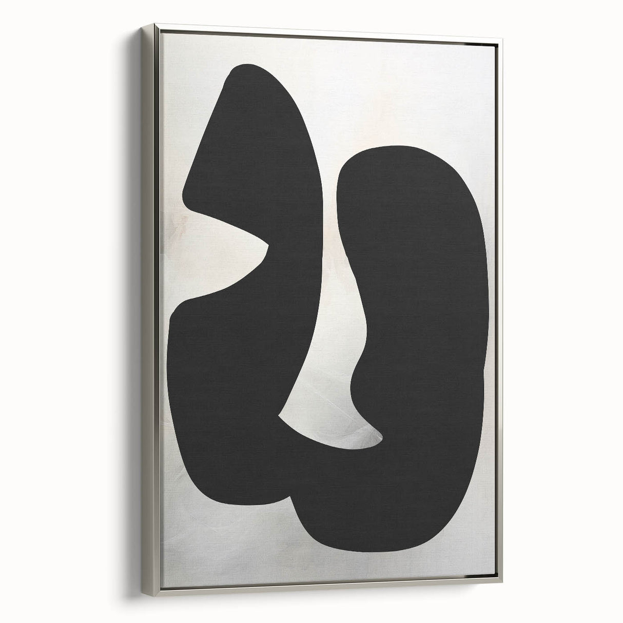 Modern Dining Room Wall Art - Black & White Abstract Canvas Décor