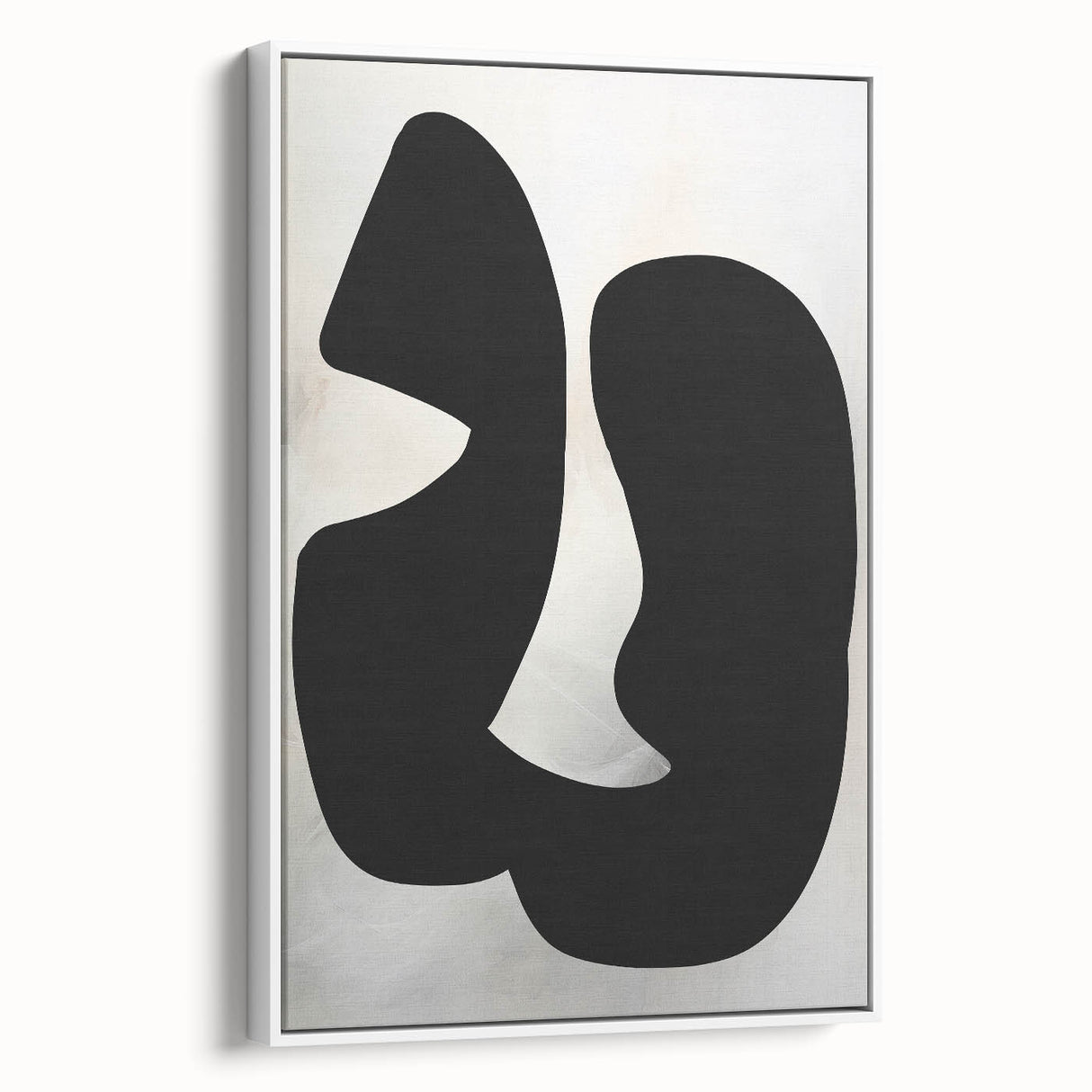 Modern Dining Room Wall Art - Black & White Abstract Canvas Décor