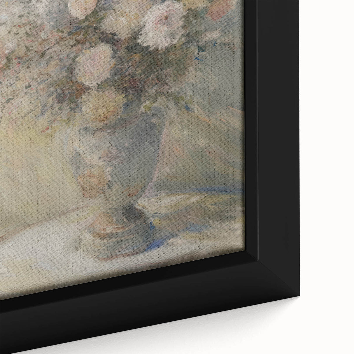 Elegant Floral Living Room Wall Art – Beige & Pastel Canvas