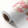 Playroom Wall Art - Teddy Bear Hot Air Balloon Kids Room Decor