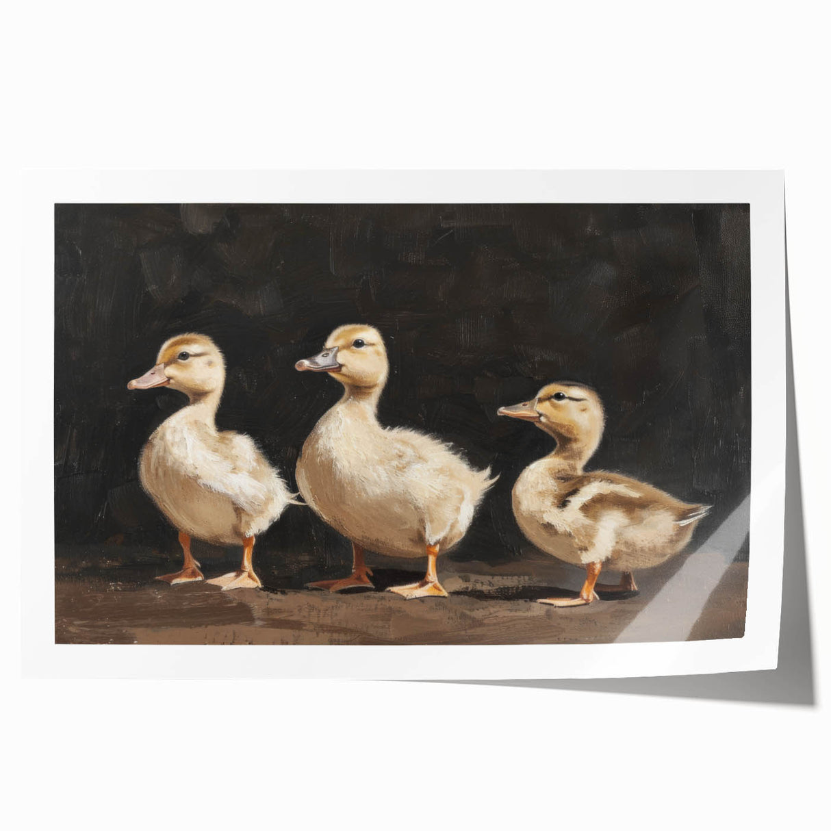 Nursery Wall Art - Charming Ducklings Painting for Kids