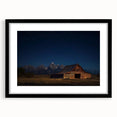 Landscape barn frame in matte black, showcasing a modern aesthetic with clean lines and a sleek finish, perfect for enhancing home décor or art displays.