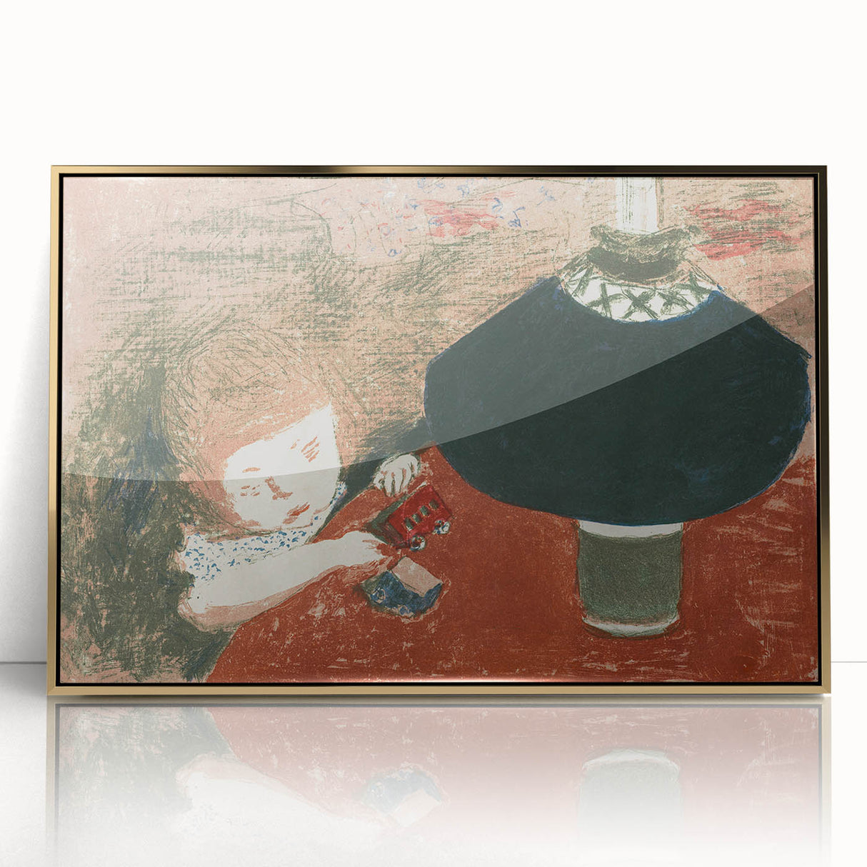Modern Wall Art: Pierre Bonnard’s Child with Lamp in Warm Tones