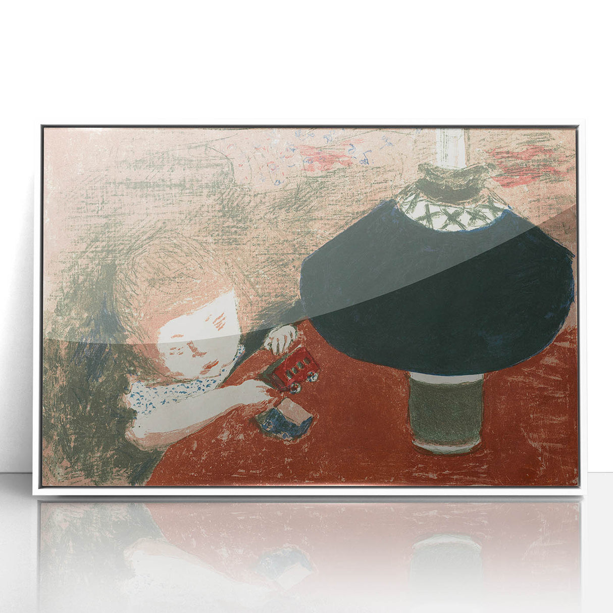 Modern Wall Art: Pierre Bonnard’s Child with Lamp in Warm Tones