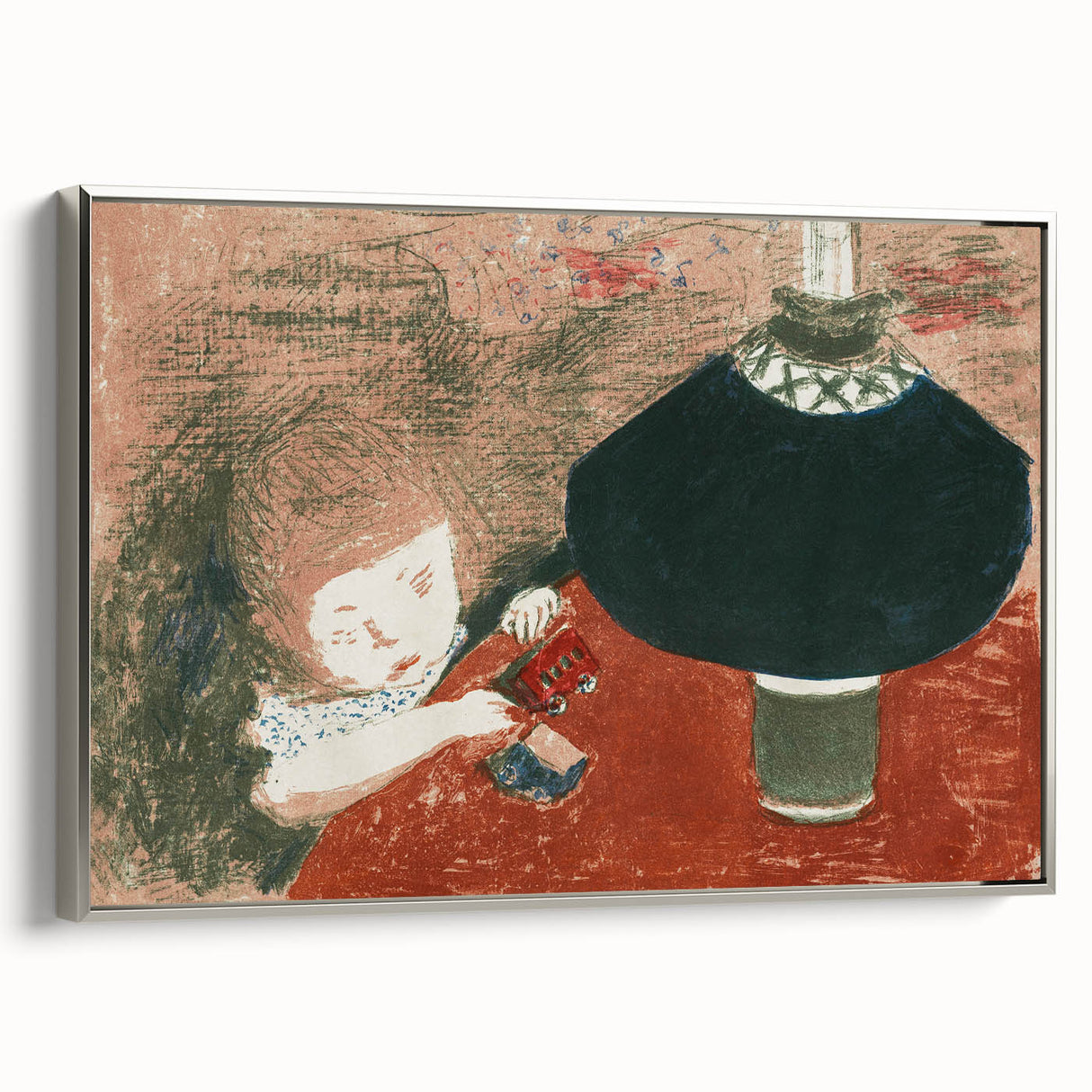 Modern Wall Art: Pierre Bonnard’s Child with Lamp in Warm Tones