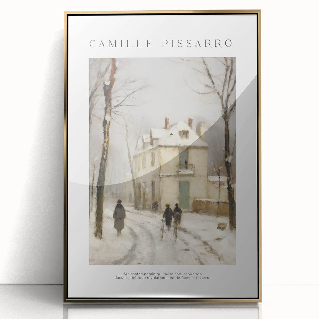 Large art print of a mid-century modernist scene, featuring soft pastel colors on acrylic, ideal for modern art wall decor.