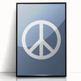 Peace Symbol – Minimalist Boys Room Wall Art for Kids