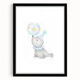 Circus Seal Nursery Wall Art - Nursery Canvas Prints