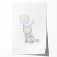 Circus Seal Nursery Wall Art - Nursery Canvas Prints